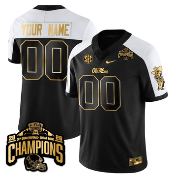 Custom OMB Football Vapor Limited Gold Jersey - Allstate Sugar Bowl Champions-Cuztomshoes