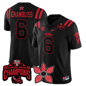 Ole Miss Rebels Football Stranger Things Vapor Limited Jersey - Allstate Sugar Bowl Champions