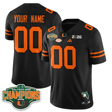 Miami Marlins Football Vapor Limited Custom Jersey V2 - Fiesta Bowl Champions-Cuztomshoes