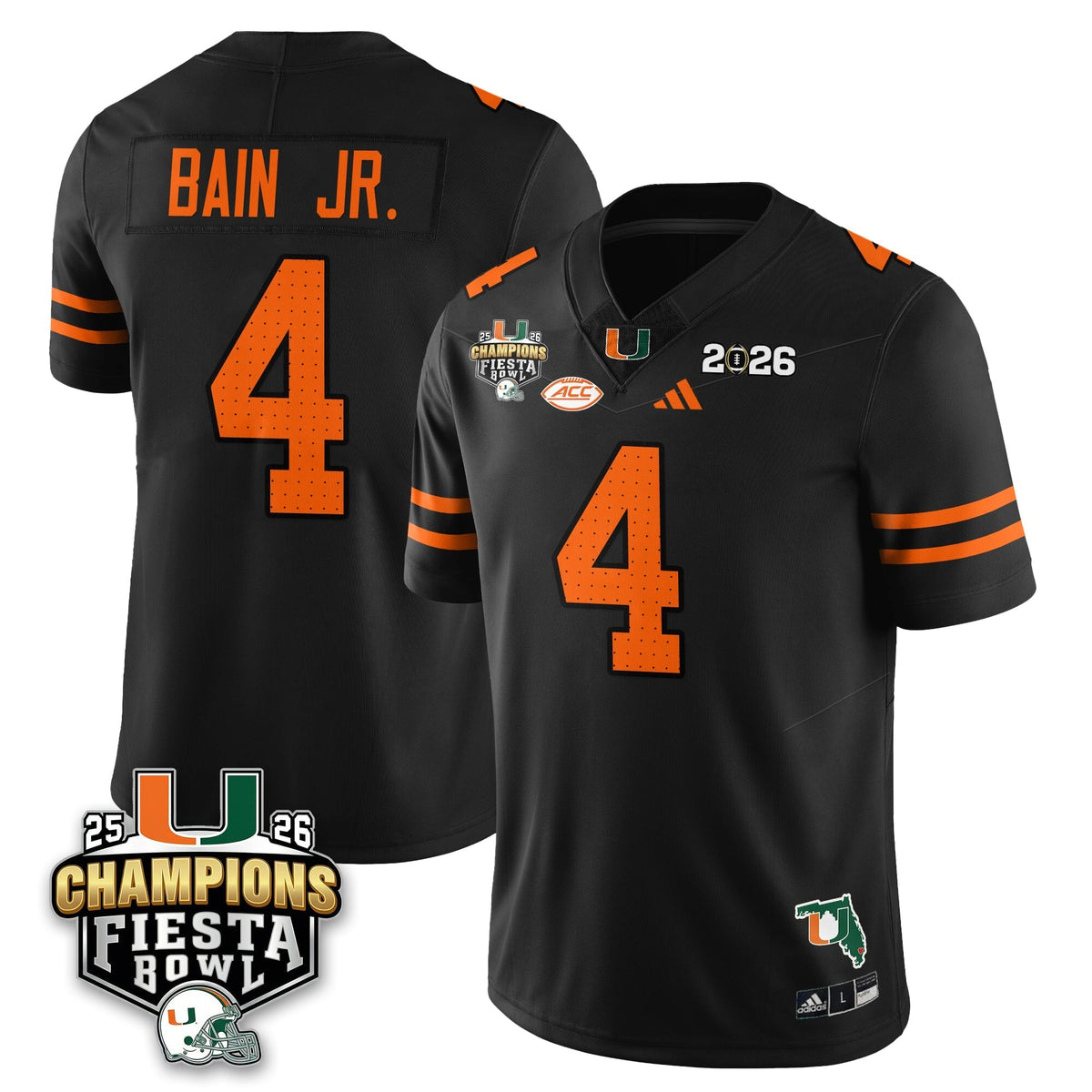 Miami Marlins Football Vapor Limited Jersey V3 - Fiesta Bowl Champions-Cuztomshoes