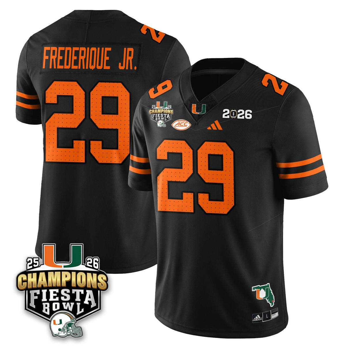 Miami Marlins Football Vapor Limited Jersey V3 - Fiesta Bowl Champions-Cuztomshoes