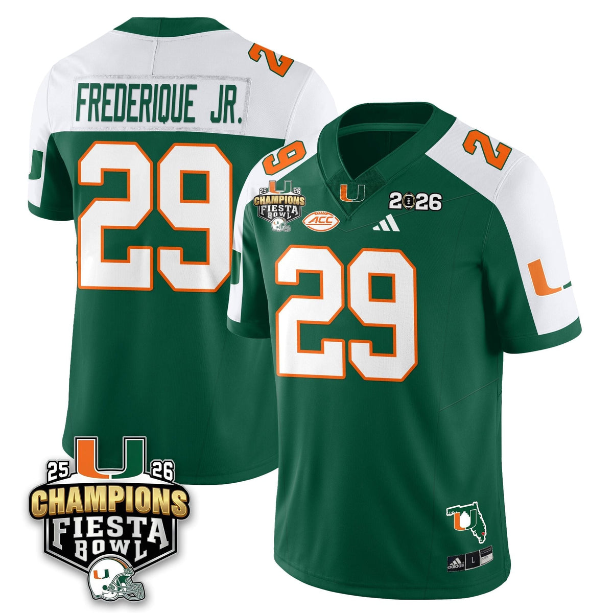 Miami Marlins Football Vapor Limited Jersey V3 - Fiesta Bowl Champions-Cuztomshoes