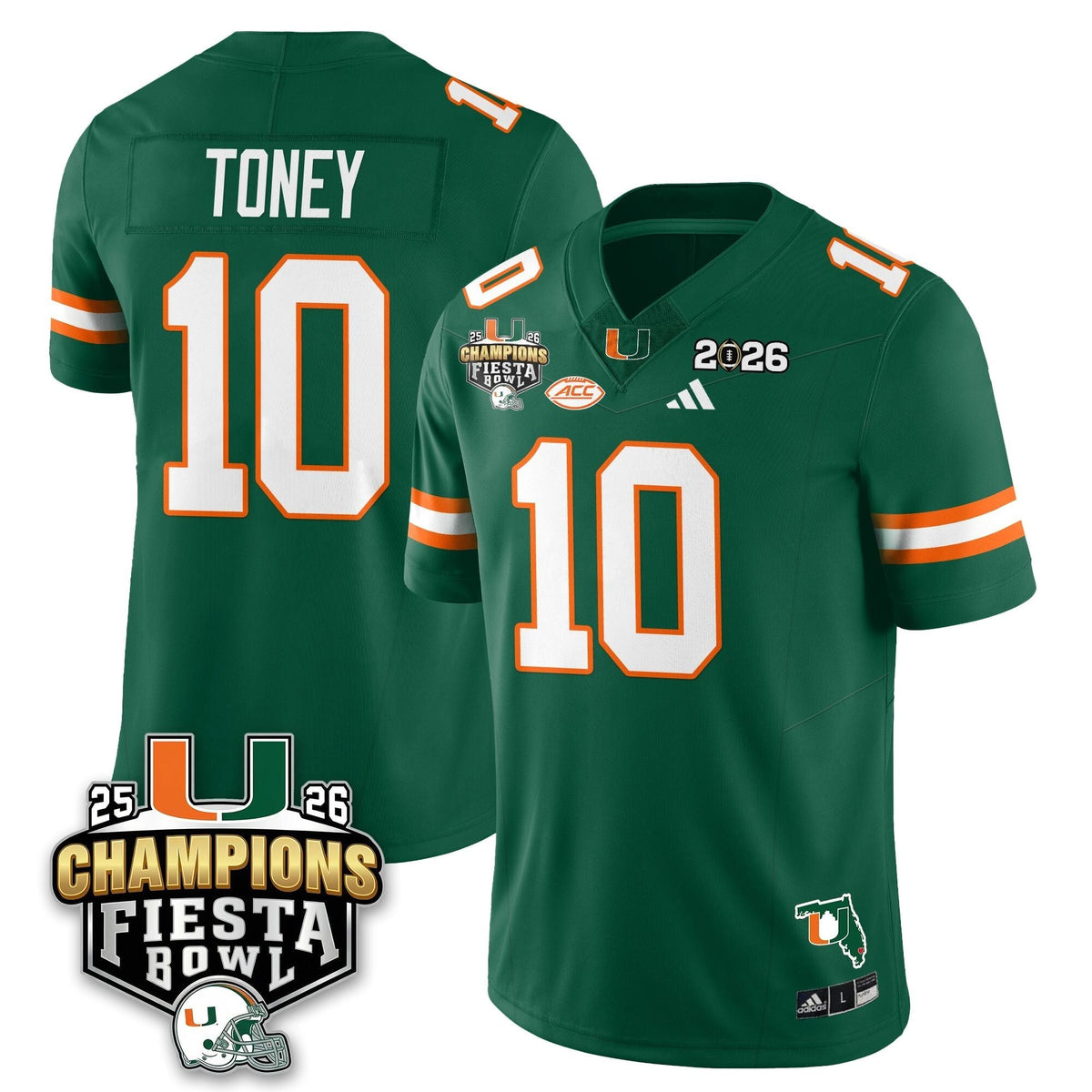 Miami Marlins Football Vapor Limited Jersey V3 - Fiesta Bowl Champions-Cuztomshoes