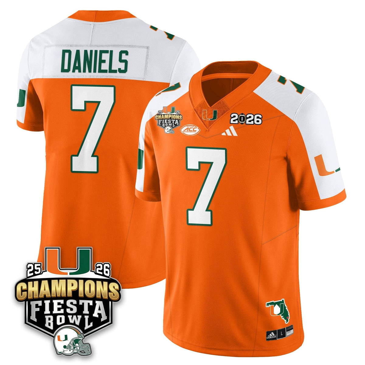 Miami Marlins Football Vapor Limited Jersey V3 - Fiesta Bowl Champions-Cuztomshoes