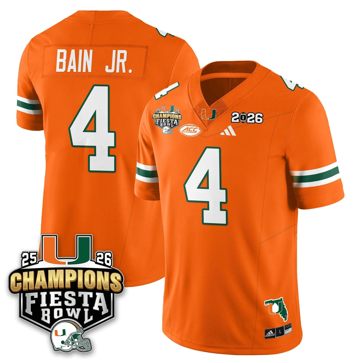 Miami Marlins Football Vapor Limited Jersey V3 - Fiesta Bowl Champions-Cuztomshoes