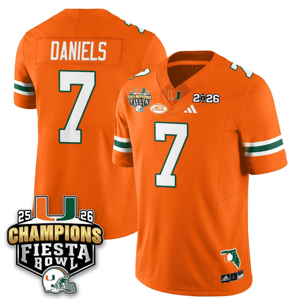 Miami Marlins Football Vapor Limited Jersey V3 - Fiesta Bowl Champions-Cuztomshoes