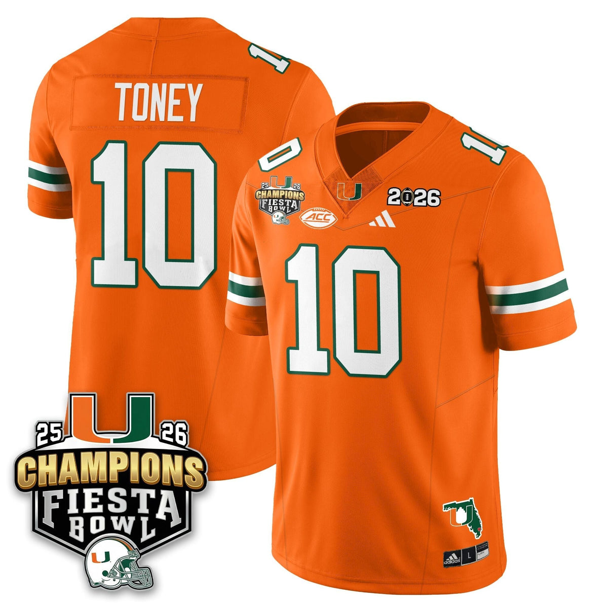 Miami Marlins Football Vapor Limited Jersey V3 - Fiesta Bowl Champions-Cuztomshoes