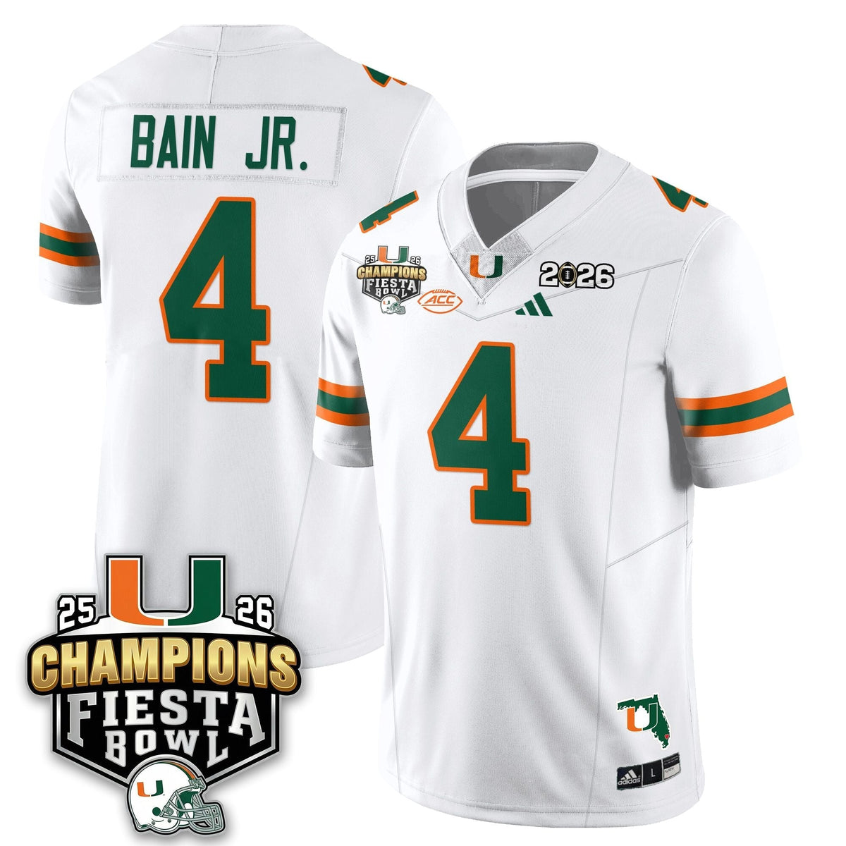 Miami Marlins Football Vapor Limited Jersey V3 - Fiesta Bowl Champions-Cuztomshoes