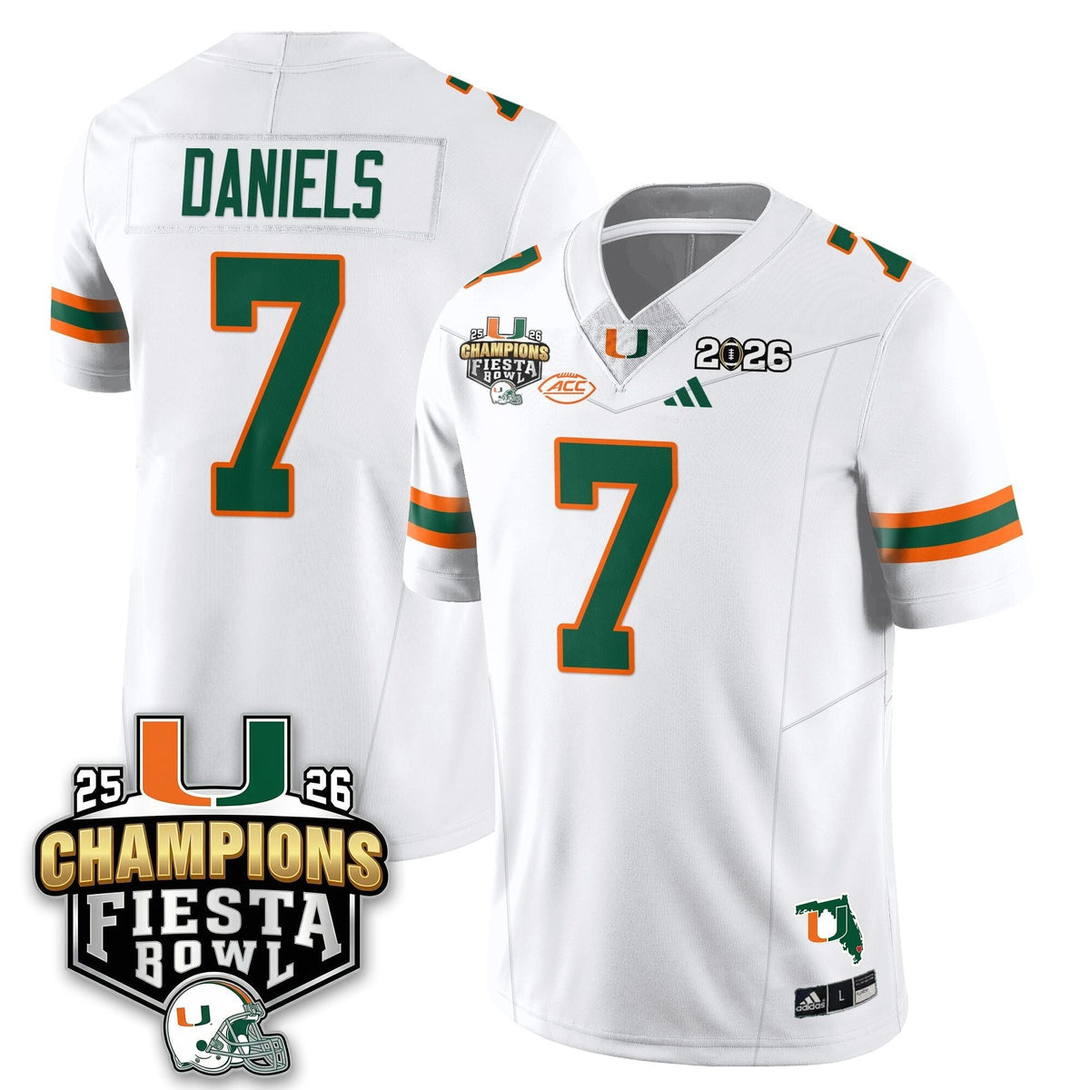 Miami Marlins Football Vapor Limited Jersey V3 - Fiesta Bowl Champions-Cuztomshoes