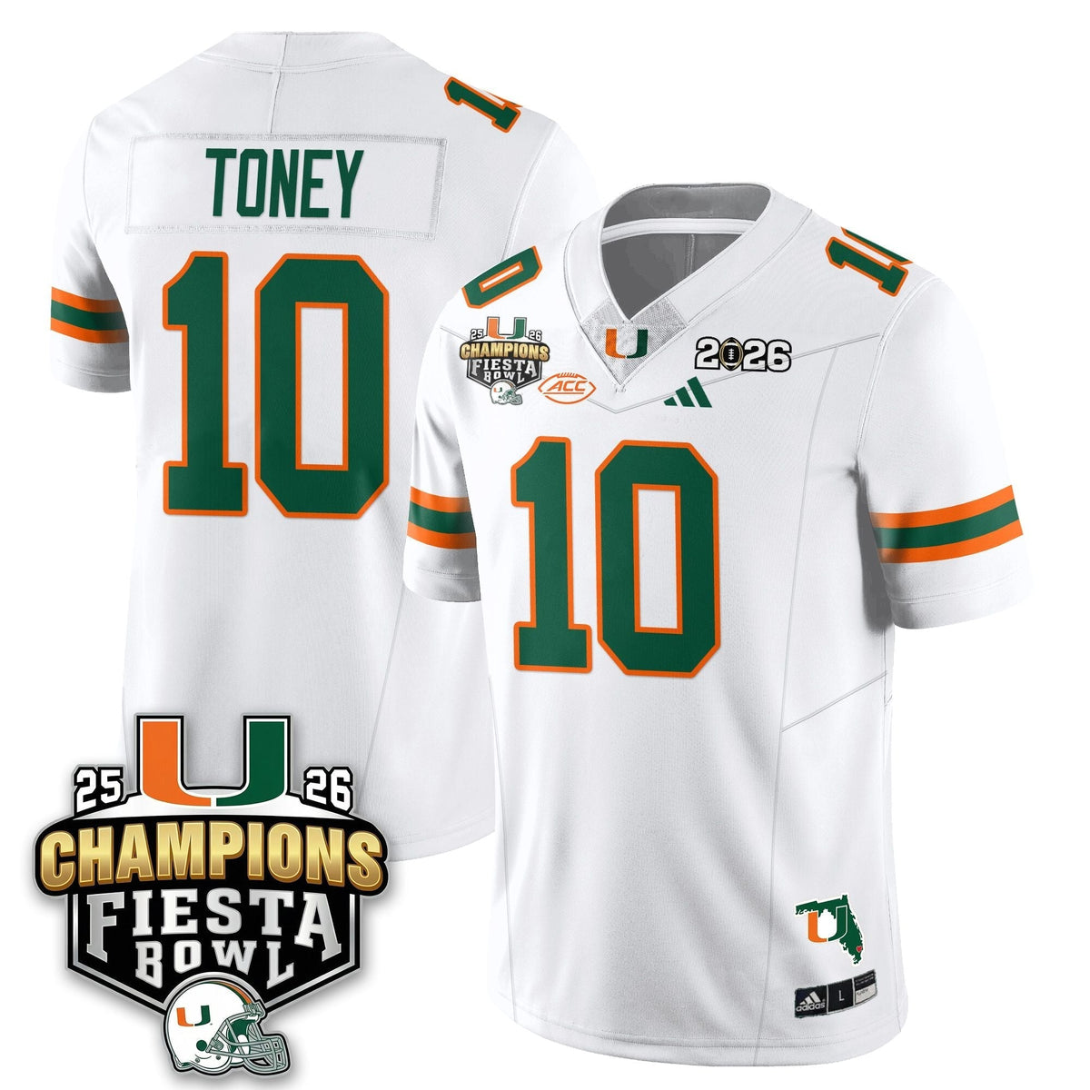Miami Marlins Football Vapor Limited Jersey V3 - Fiesta Bowl Champions-Cuztomshoes