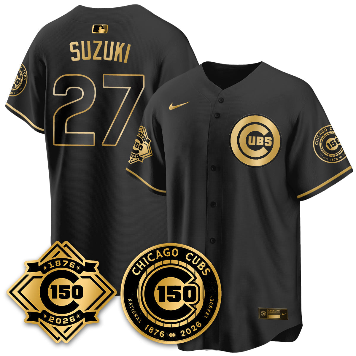 Chicago Cubs Vapor Limited Jersey - 150th Anniversary - Stitched