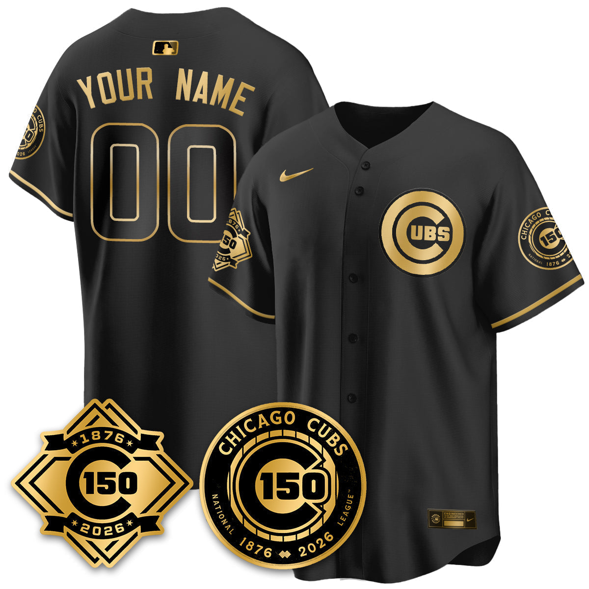 Chicago Cubs Vapor Limited Jersey - 150th Anniversary - Stitched