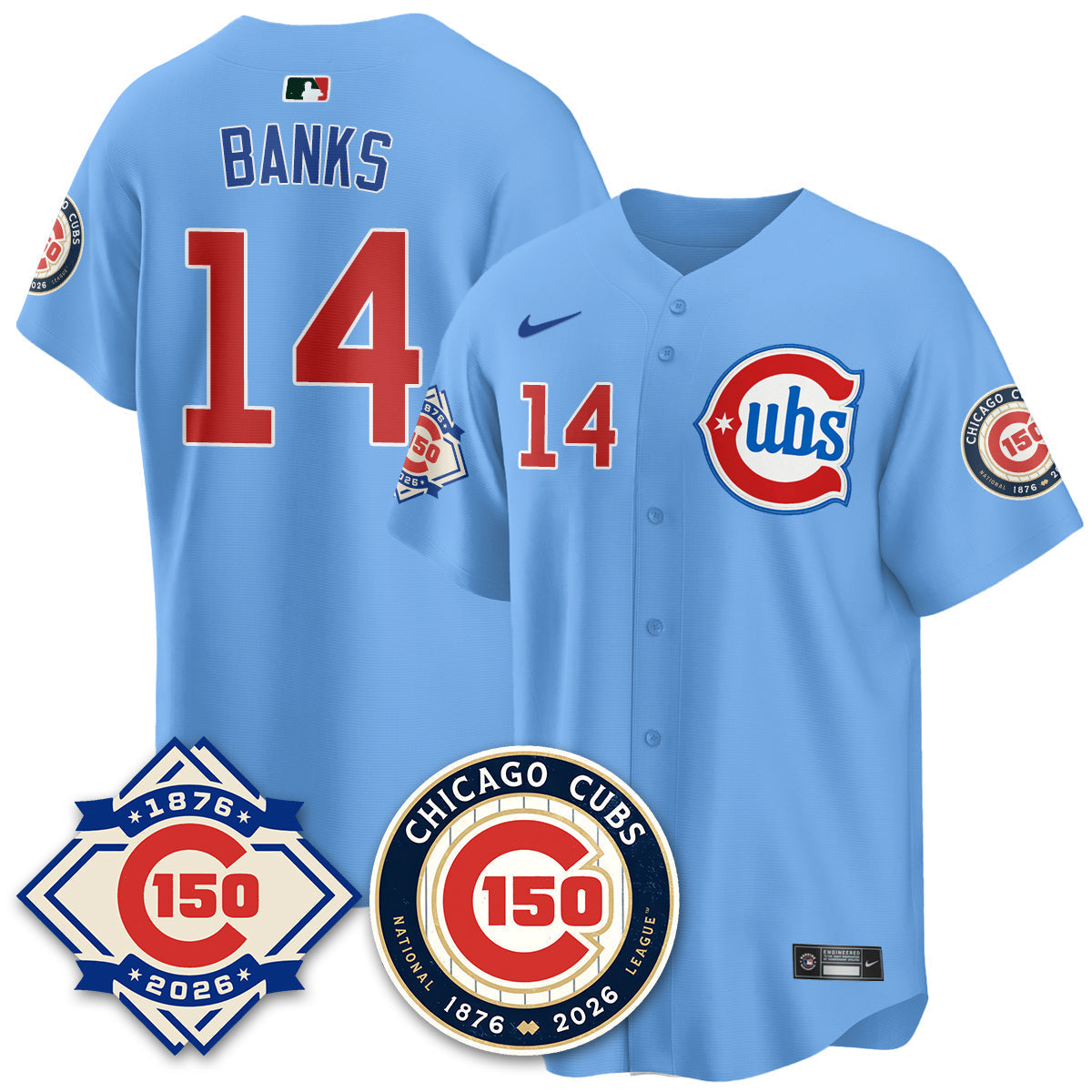 Chicago Cubs Vapor Limited Jersey - 150th Anniversary - Stitched