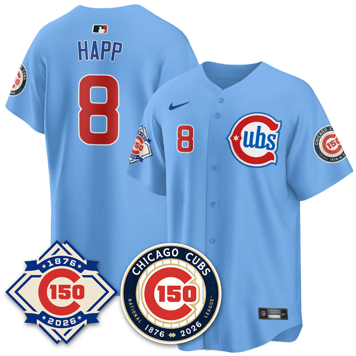 Chicago Cubs Vapor Limited Jersey - 150th Anniversary - Stitched