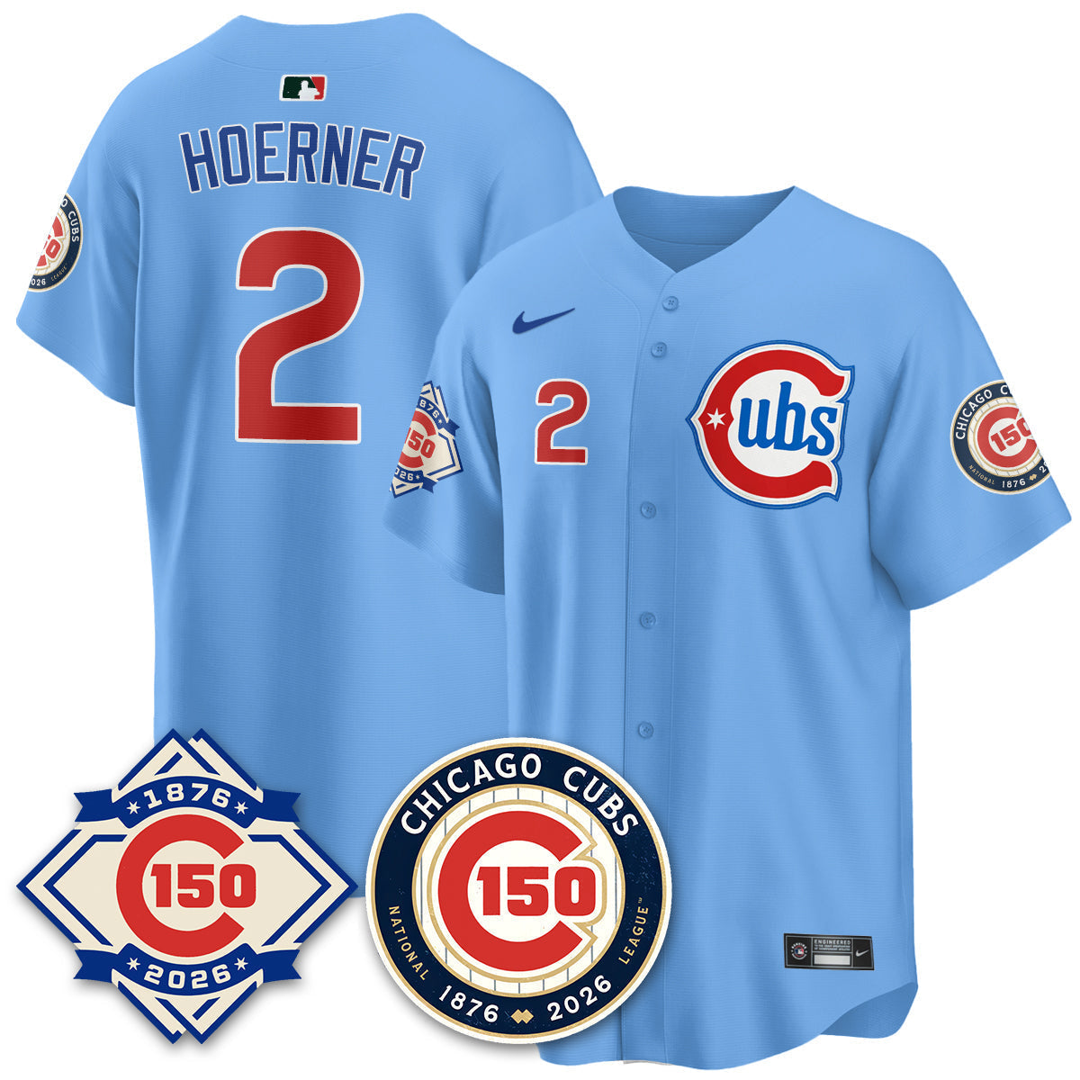 Chicago Cubs Vapor Limited Jersey - 150th Anniversary - Stitched