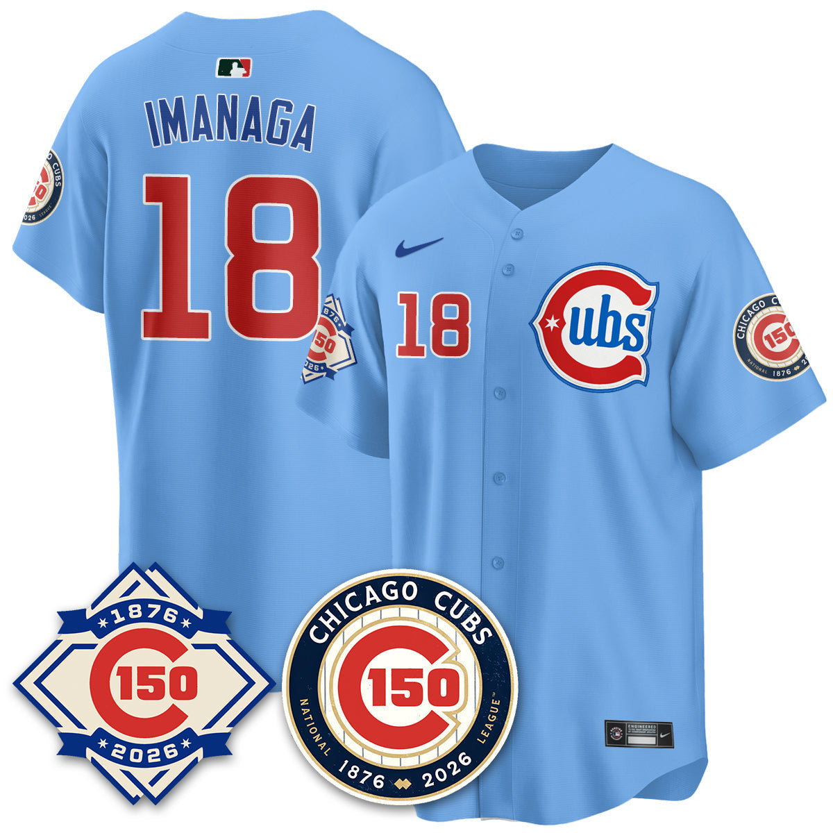 Chicago Cubs Vapor Limited Jersey - 150th Anniversary - Stitched