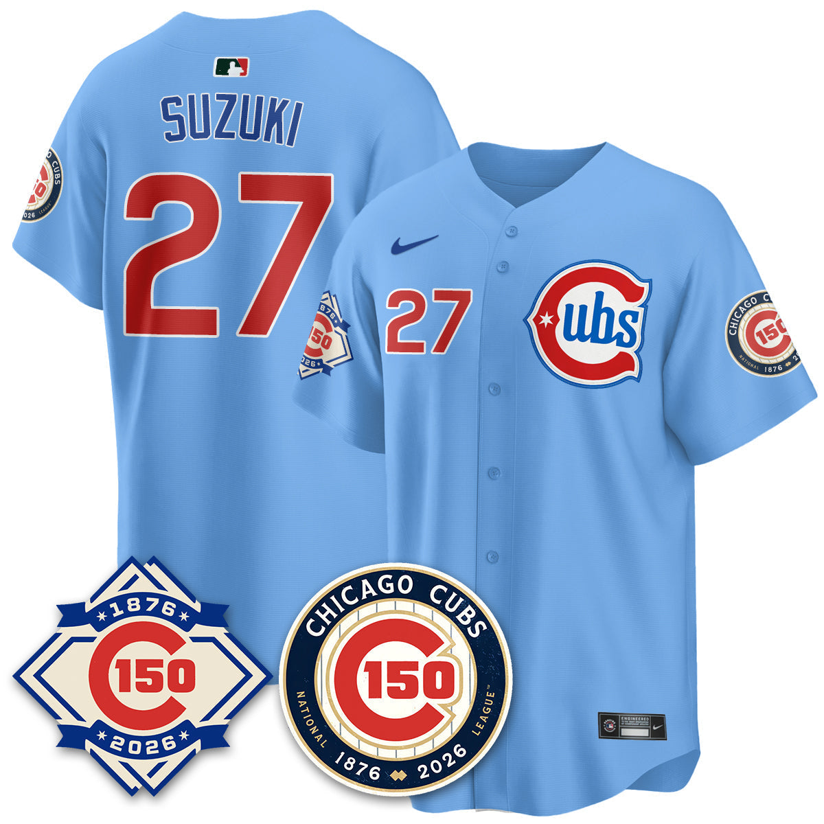 Chicago Cubs Vapor Limited Jersey - 150th Anniversary - Stitched