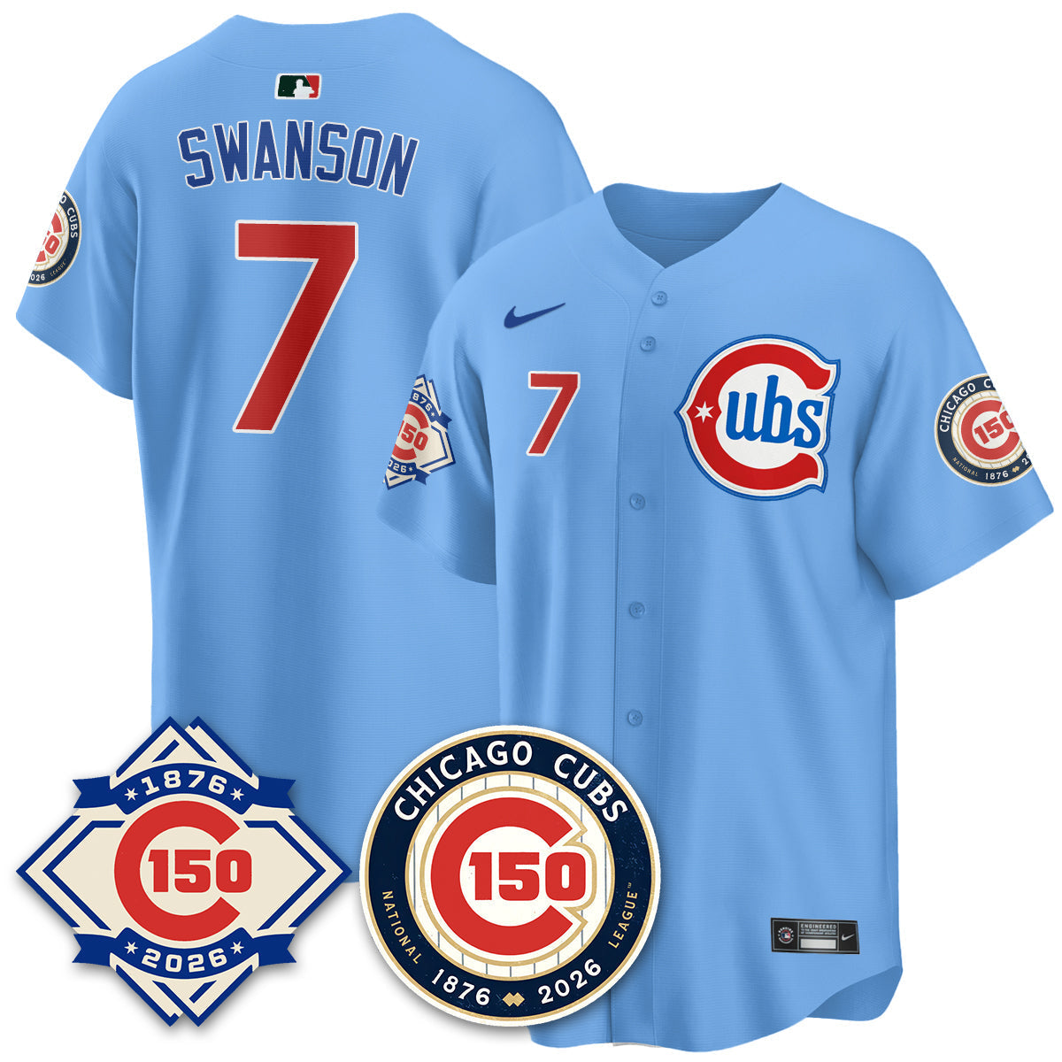 Chicago Cubs Vapor Limited Jersey - 150th Anniversary - Stitched