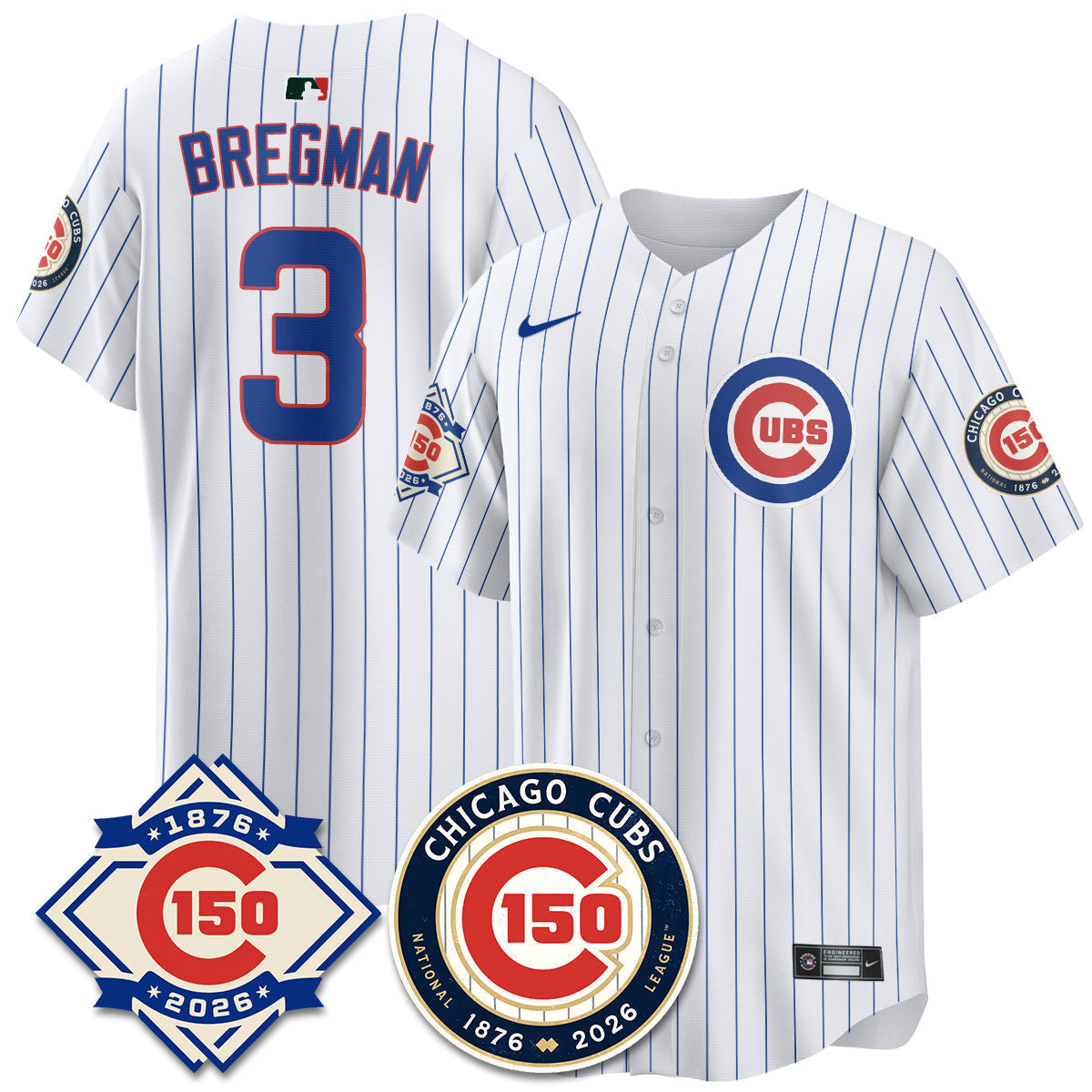 Chicago Cubs Vapor Limited Jersey - 150th Anniversary - Stitched