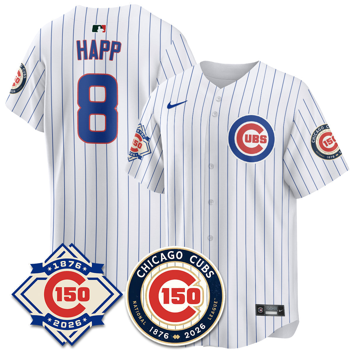 Chicago Cubs Vapor Limited Jersey - 150th Anniversary - Stitched