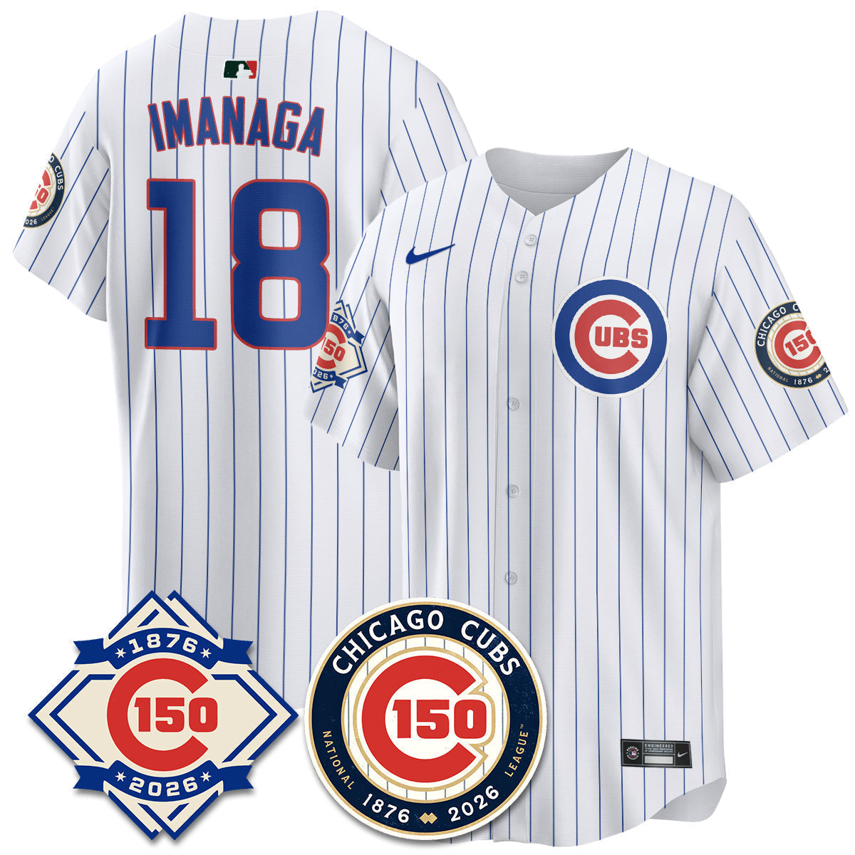 Chicago Cubs Vapor Limited Jersey - 150th Anniversary - Stitched