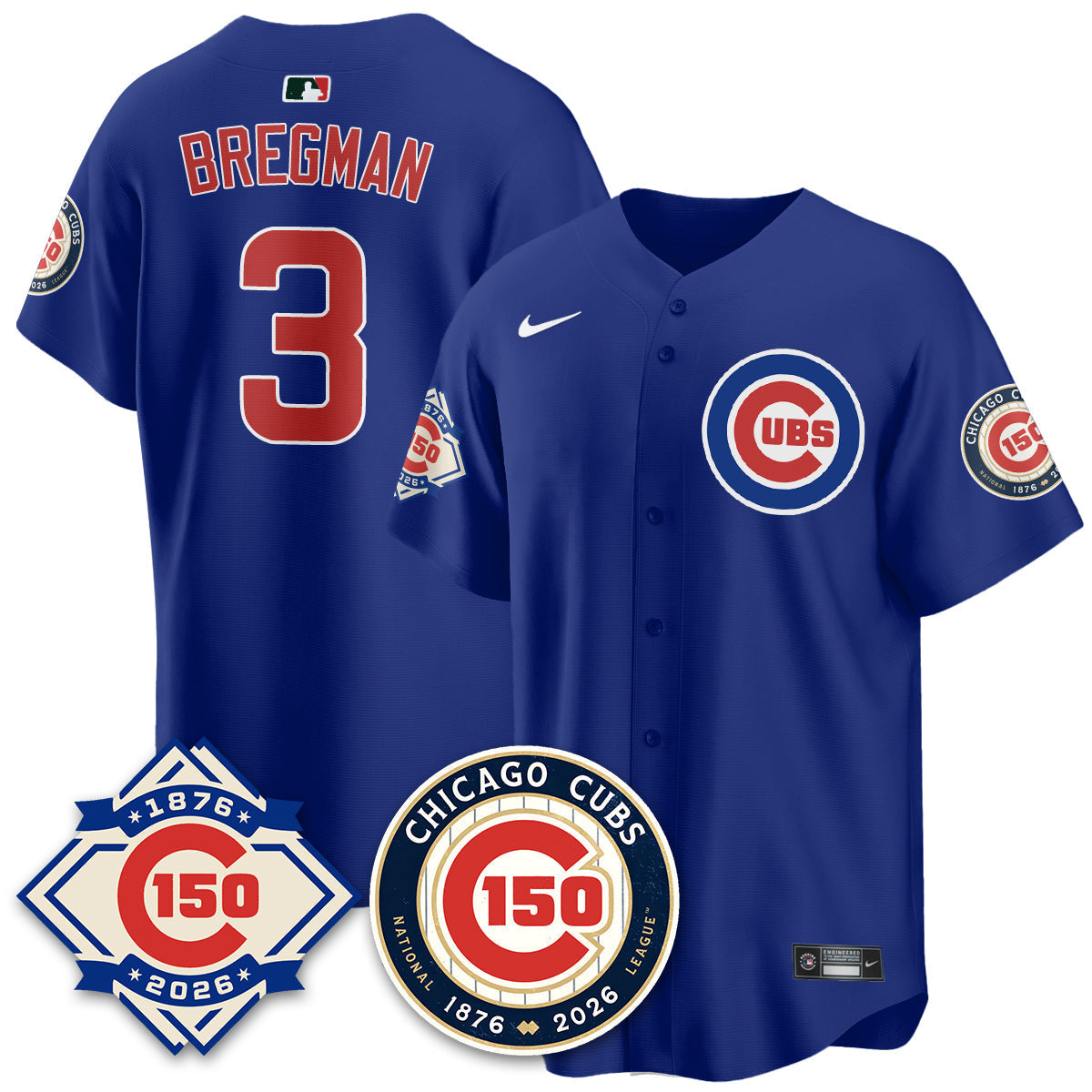 Chicago Cubs Vapor Limited Jersey - 150th Anniversary - Stitched