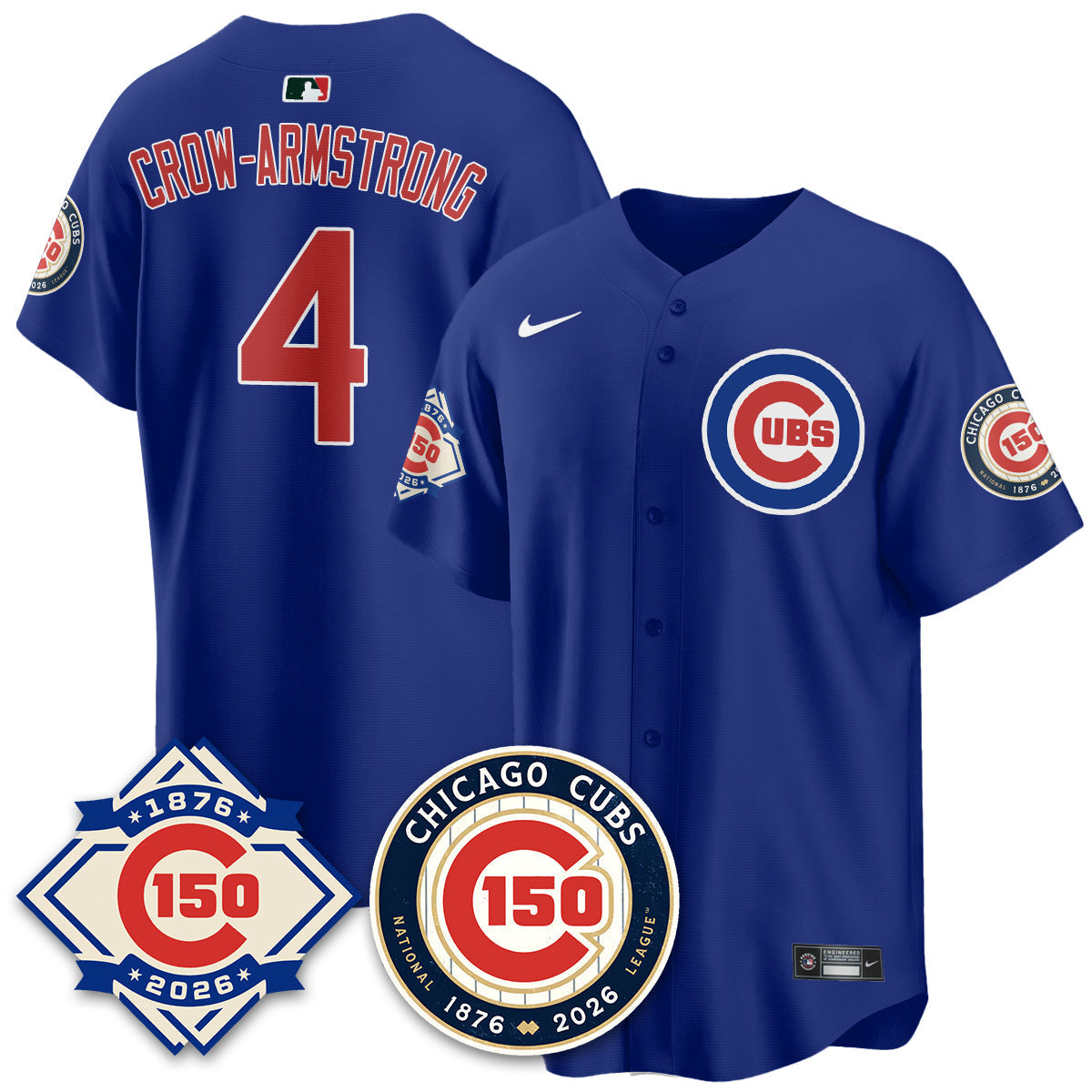 Chicago Cubs Vapor Limited Jersey - 150th Anniversary - Stitched