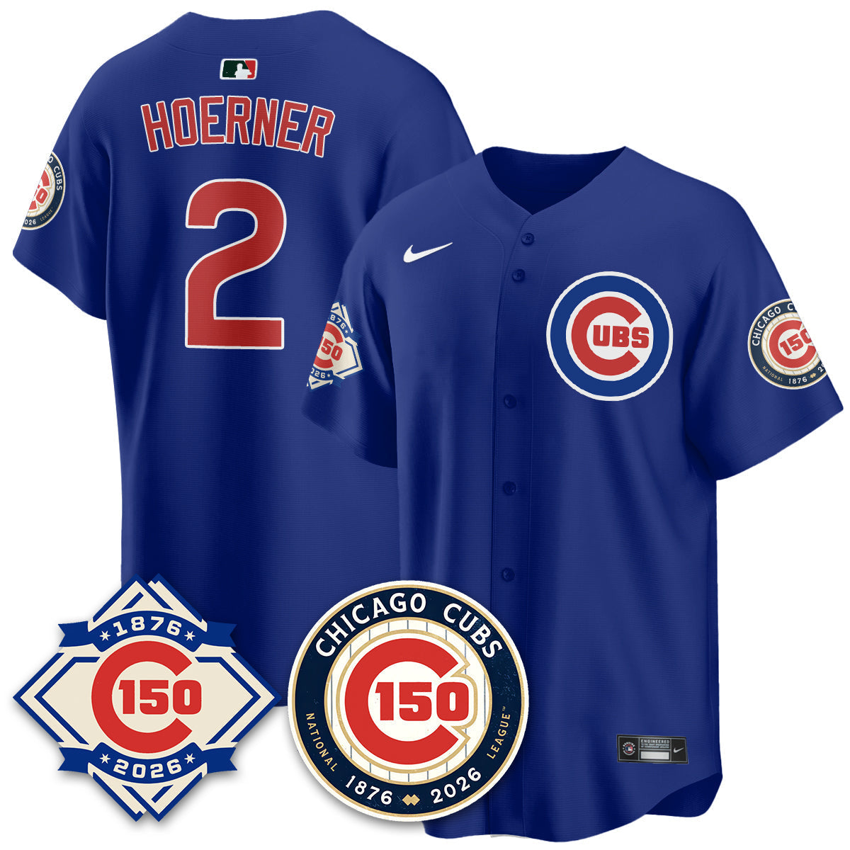 Chicago Cubs Vapor Limited Jersey - 150th Anniversary - Stitched