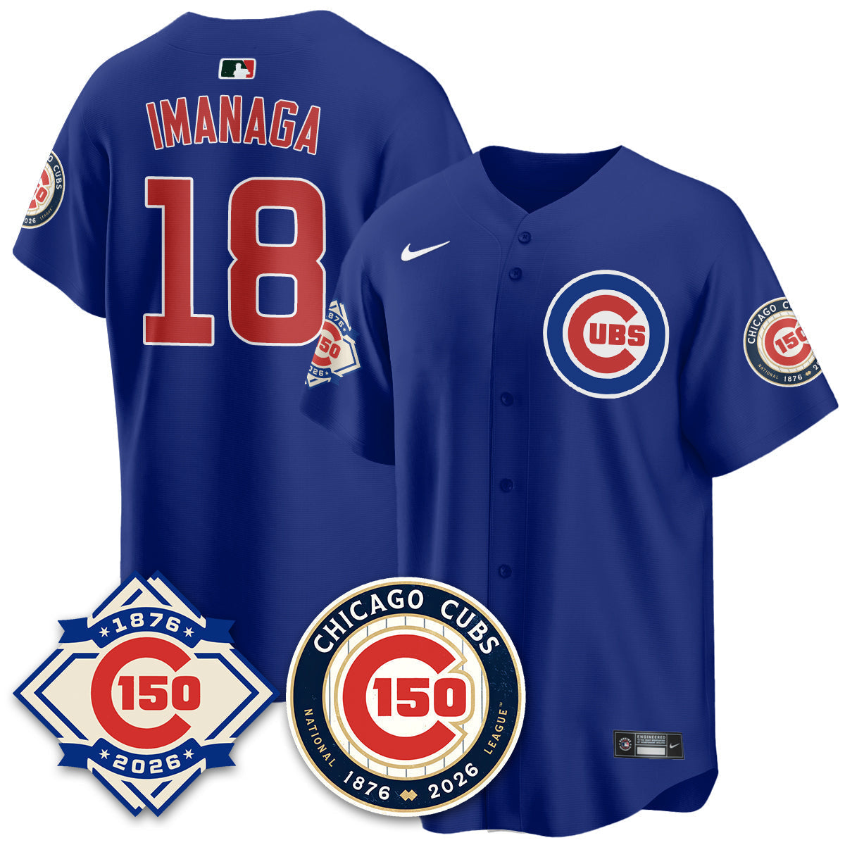 Chicago Cubs Vapor Limited Jersey - 150th Anniversary - Stitched