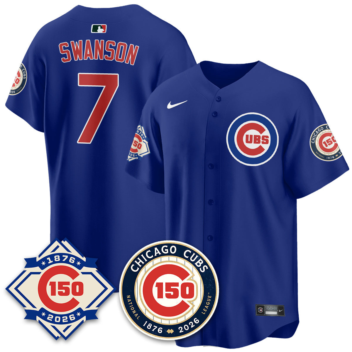 Chicago Cubs Vapor Limited Jersey - 150th Anniversary - Stitched