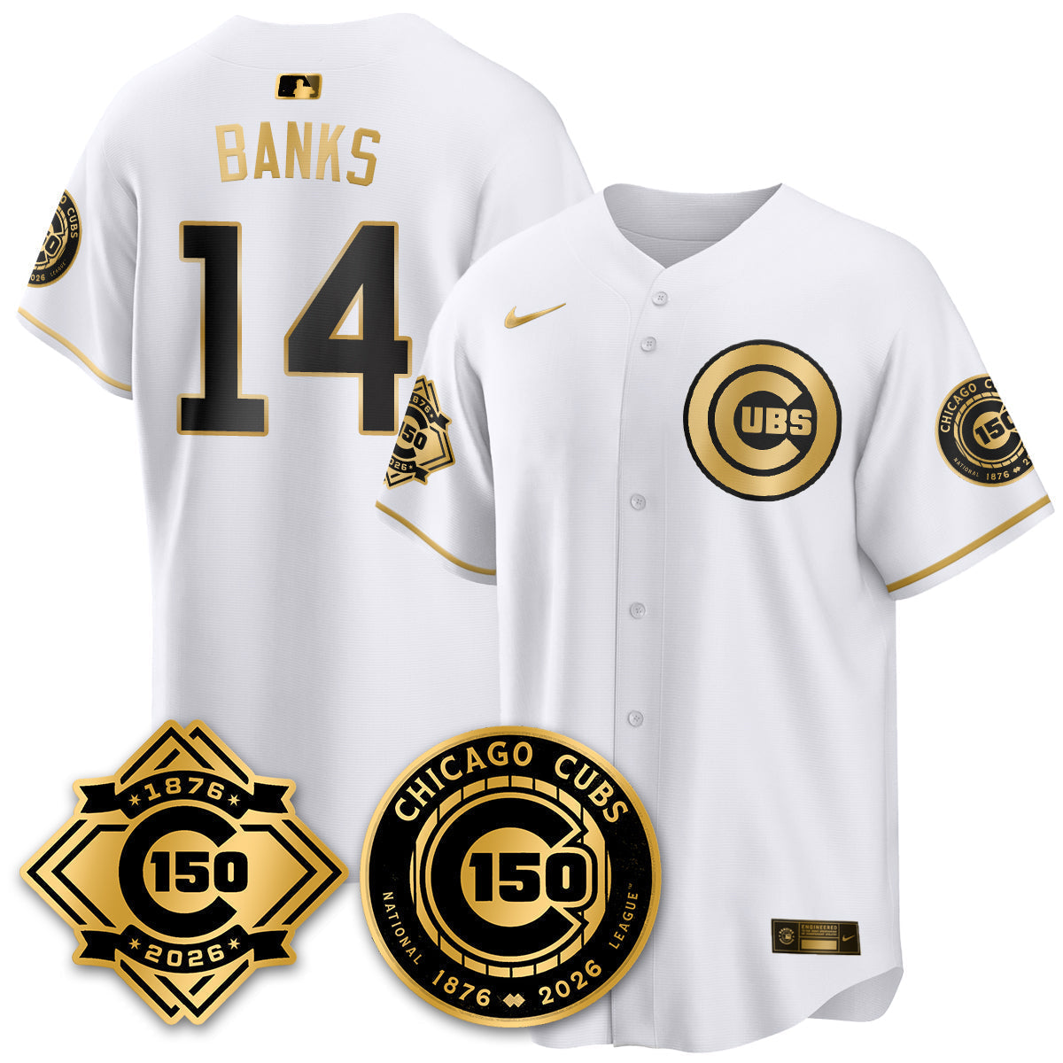 Chicago Cubs Vapor Limited Jersey - 150th Anniversary - Stitched