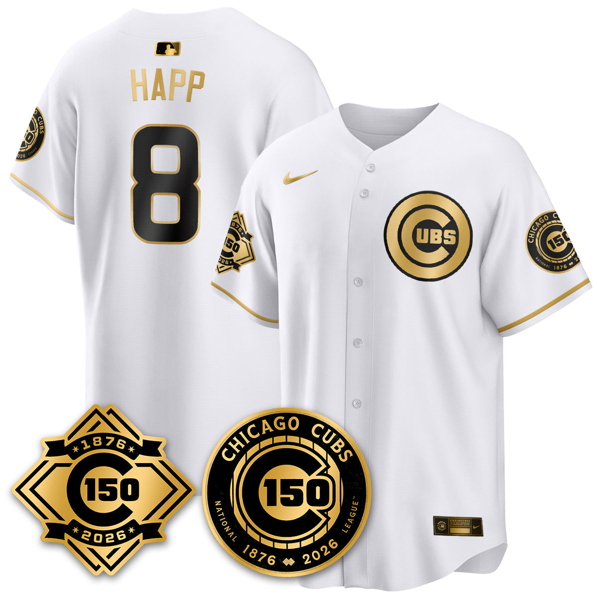Chicago Cubs Vapor Limited Jersey - 150th Anniversary - Stitched