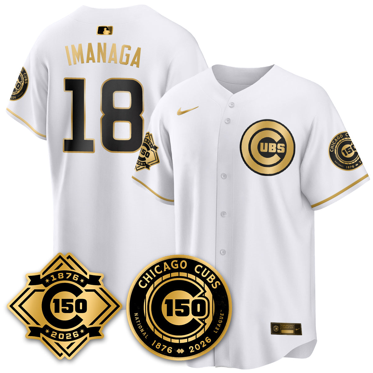 Chicago Cubs Vapor Limited Jersey - 150th Anniversary - Stitched