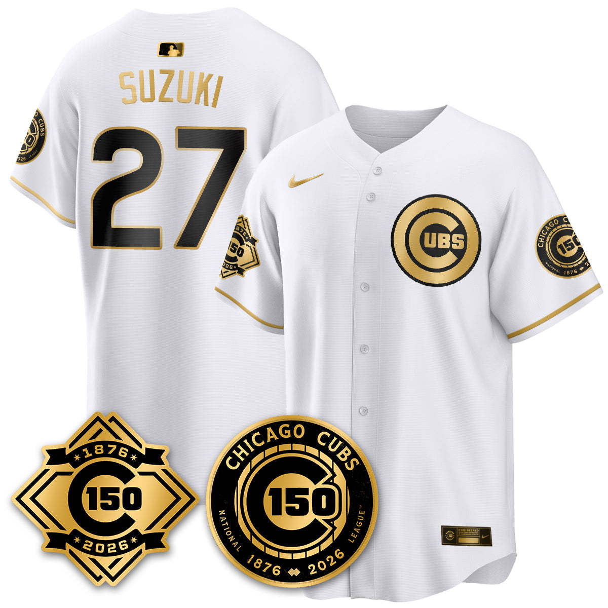 Chicago Cubs Vapor Limited Jersey - 150th Anniversary - Stitched