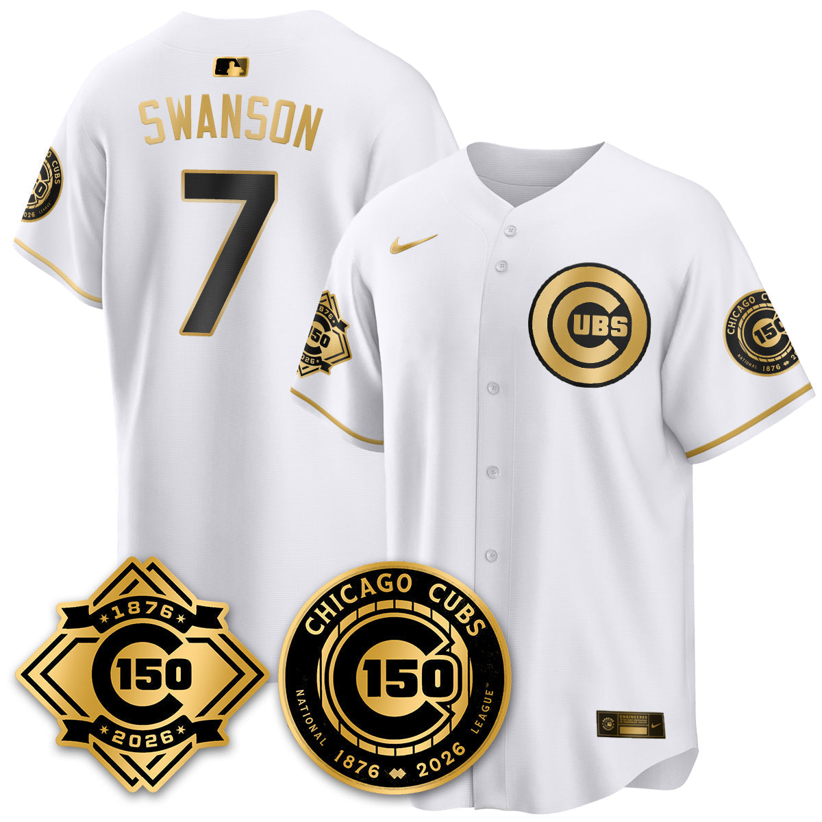 Chicago Cubs Vapor Limited Jersey - 150th Anniversary - Stitched