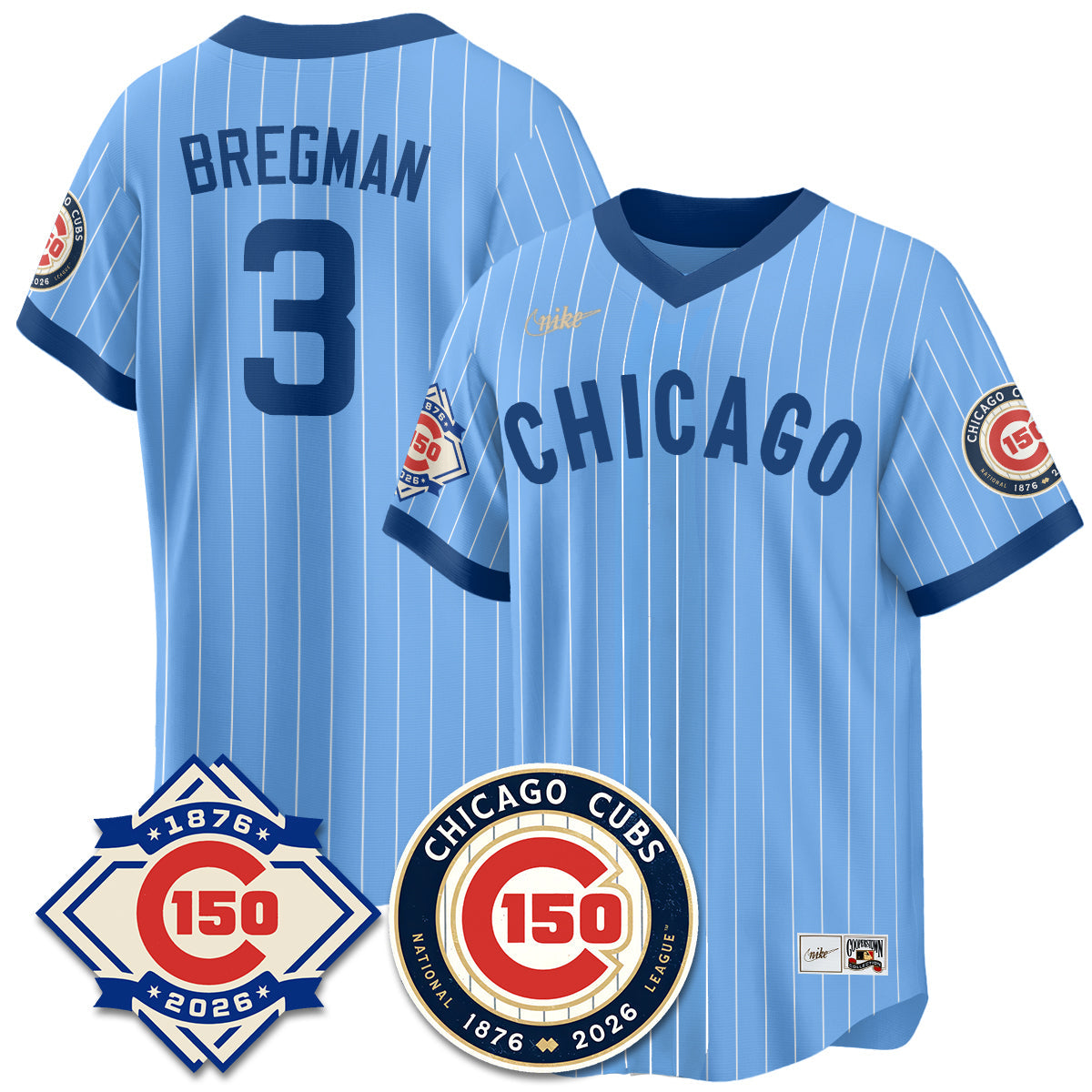 Chicago Cubs Throwback Vapor Limited Jersey - 150th Anniversary - Stitched