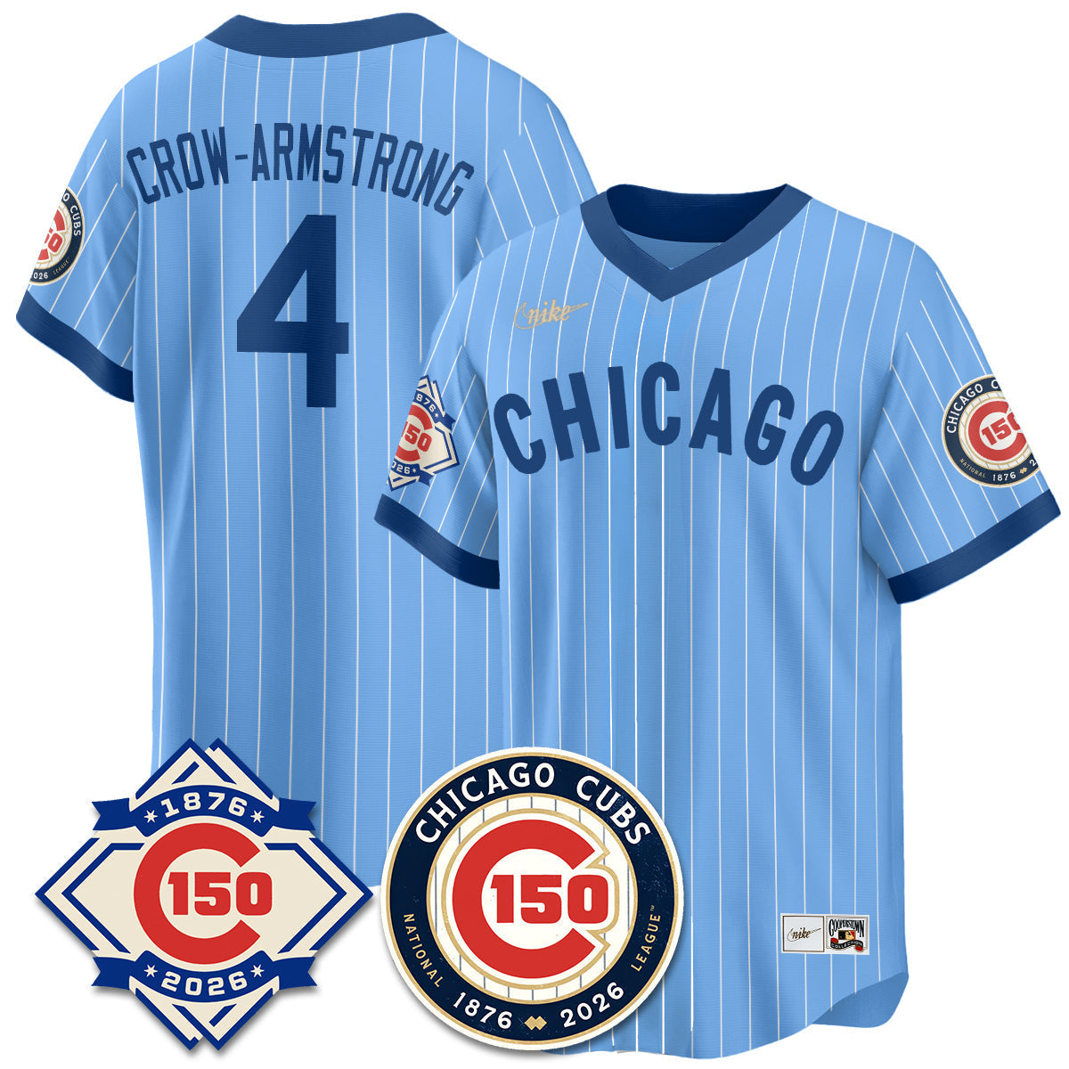 Chicago Cubs Throwback Vapor Limited Jersey - 150th Anniversary - Stitched