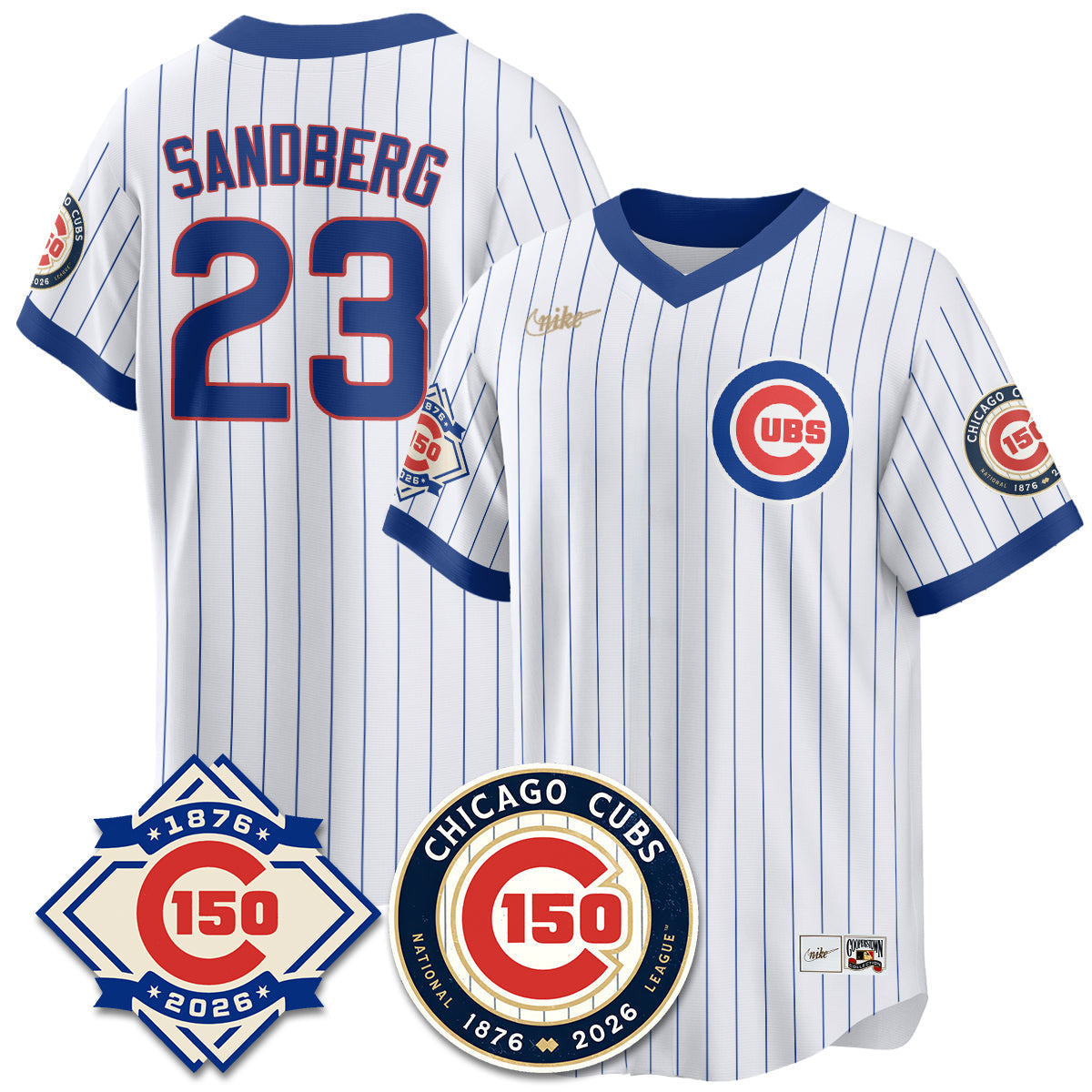 Chicago Cubs Throwback Vapor Limited Jersey - 150th Anniversary - Stitched