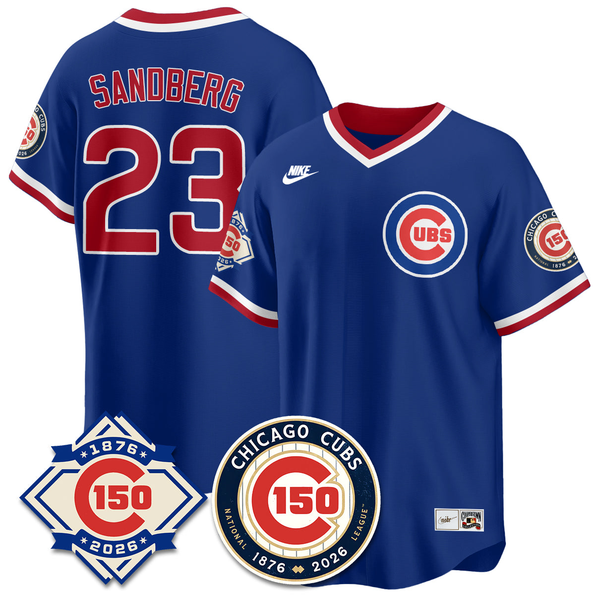 Chicago Cubs Throwback Vapor Limited Jersey - 150th Anniversary - Stitched