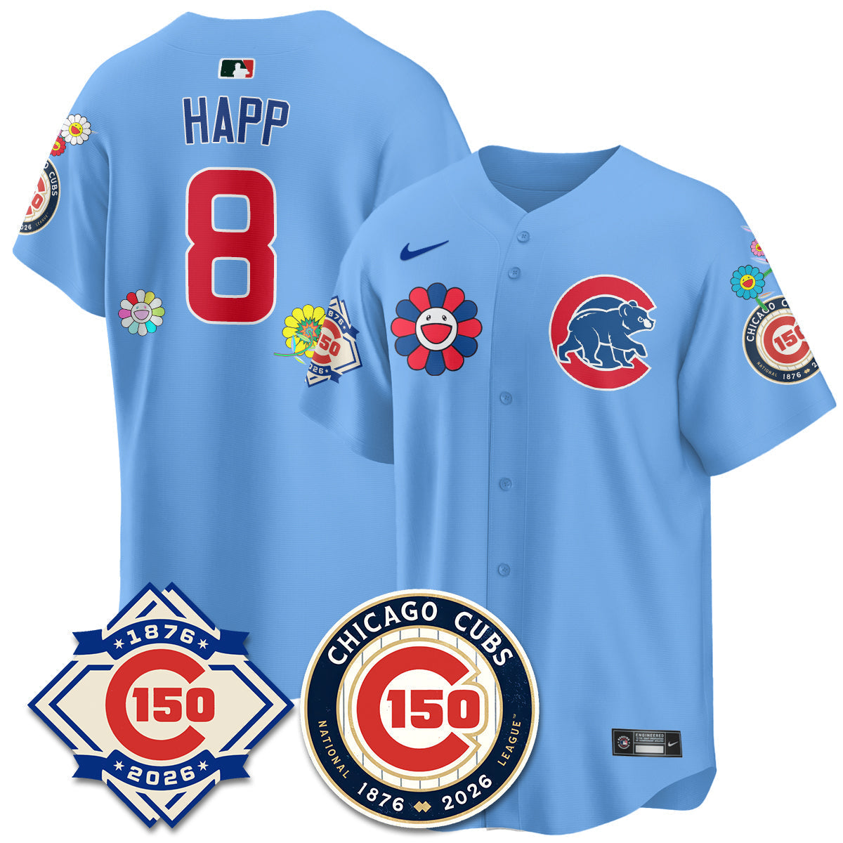 Chicago Cubs Tokyo Series Vapor Limited Jersey - 150th Anniversary - Stitched