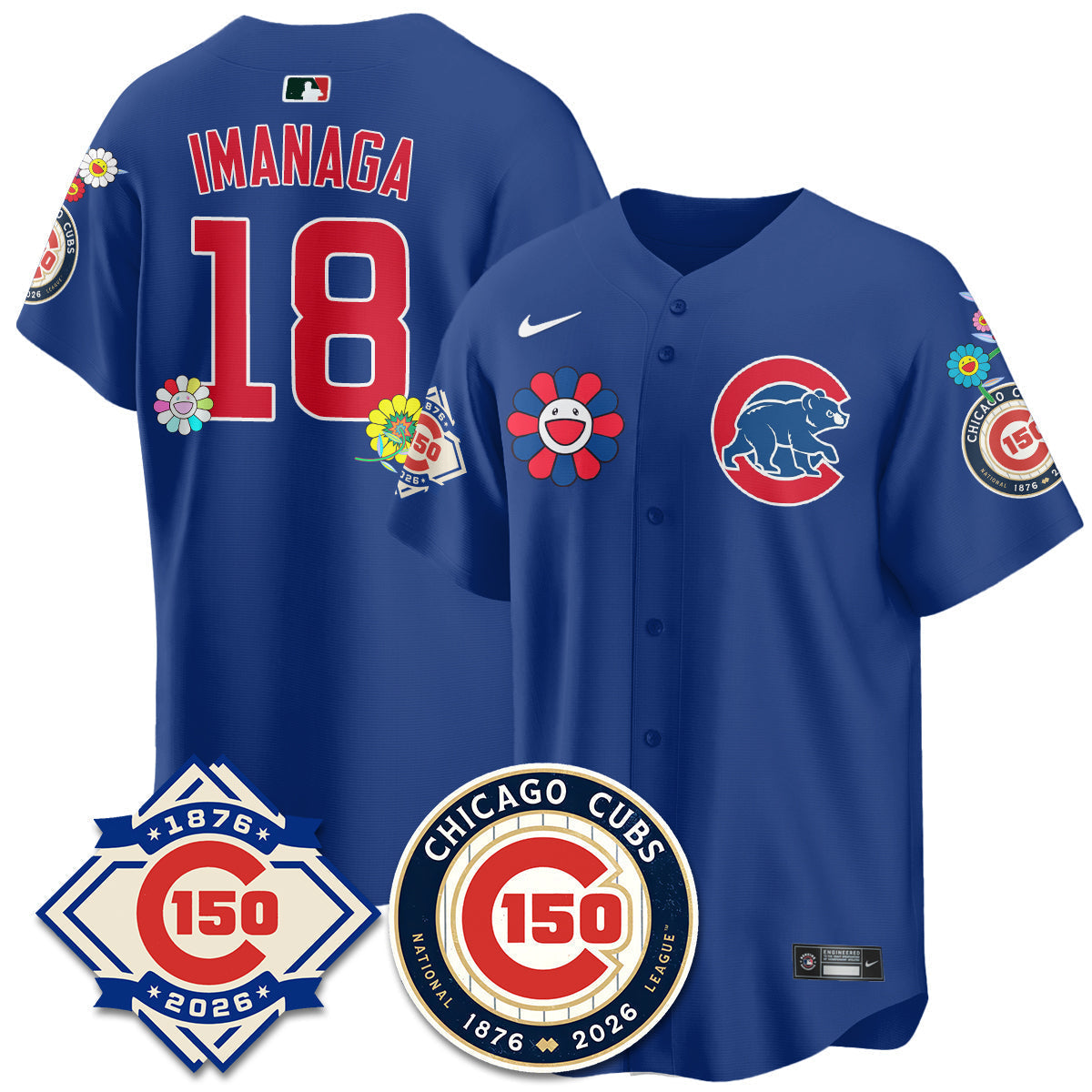 Chicago Cubs Tokyo Series Vapor Limited Jersey - 150th Anniversary - Stitched