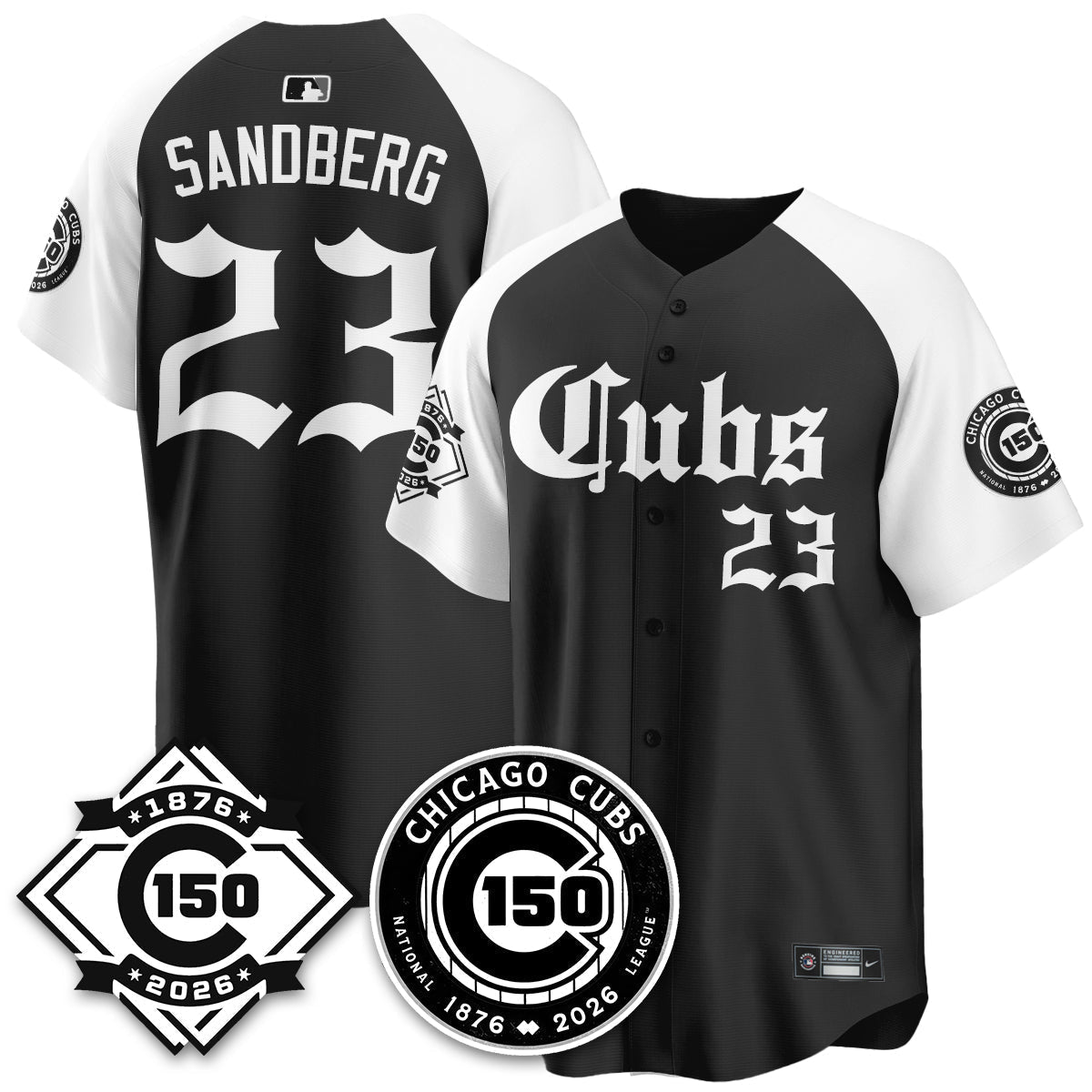 Chicago Cubs Gothic Vapor Limited Jersey - 150th Anniversary - Stitched
