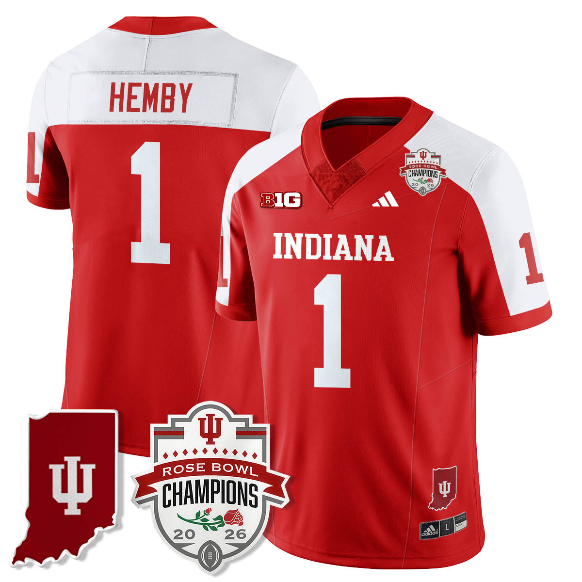 Indiana Hoosiers Vapor Limited Football Jersey - Rose Bowl Champions-Cuztomshoes