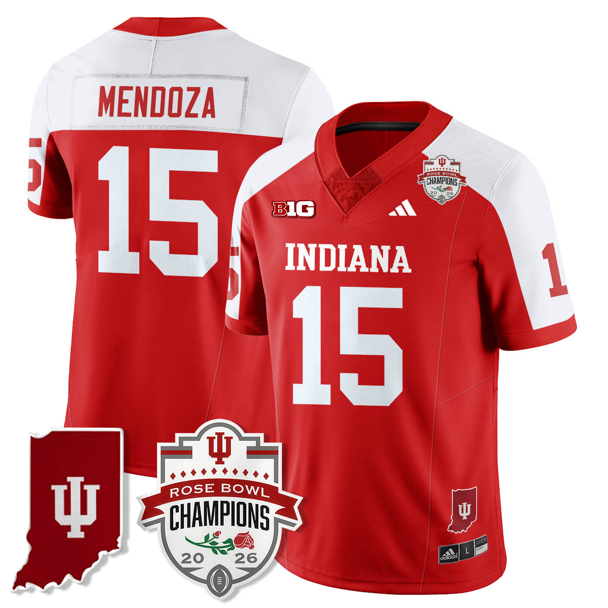 Indiana Hoosiers Vapor Limited Football Jersey - Rose Bowl Champions-Cuztomshoes