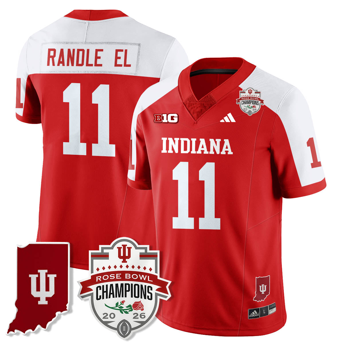 Indiana Hoosiers Vapor Limited Football Jersey - Rose Bowl Champions-Cuztomshoes