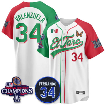 Los Angeles Dodgers Mexican "El Toro" Jersey - Stitched
