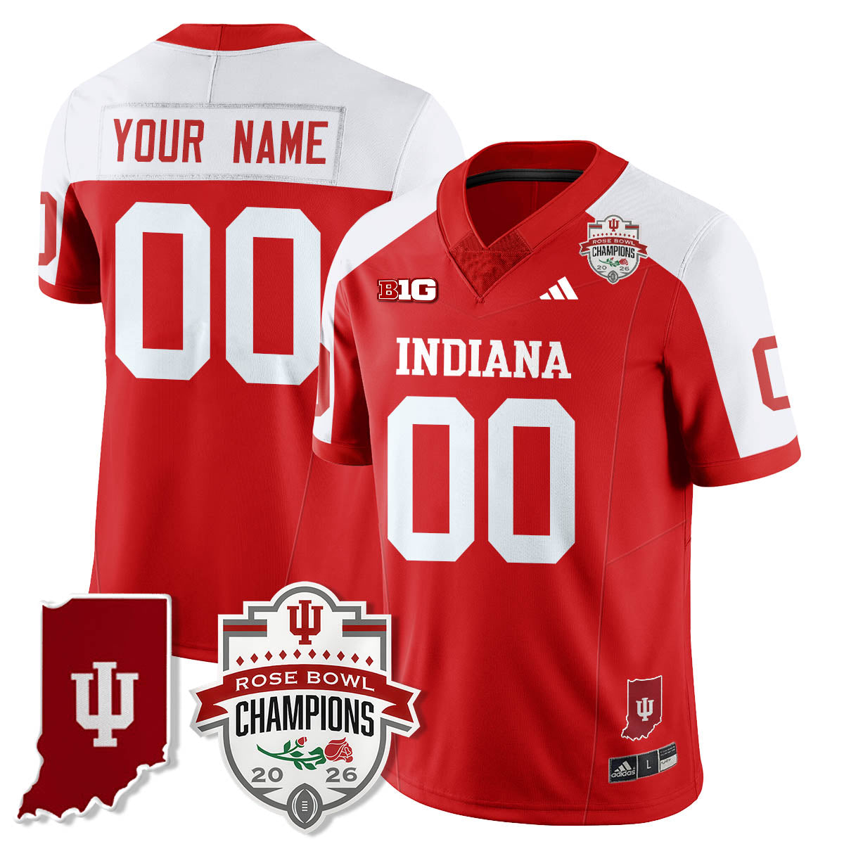 Indiana Hoosiers Vapor Limited Football Jersey - Rose Bowl Champions-Cuztomshoes