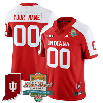 Indiana Hoosiers Vapor Limited Football Custom Jersey - Rose Bowl 112th-Cuztomshoes