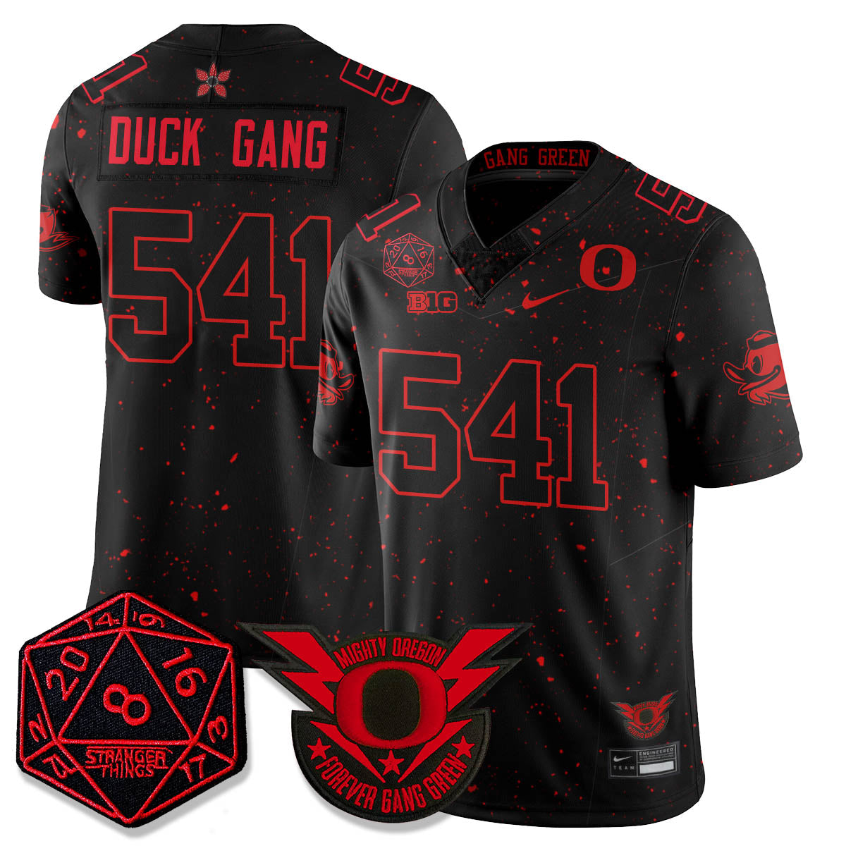 Oregon Ducks Stranger Things Vapor Limited Jersey