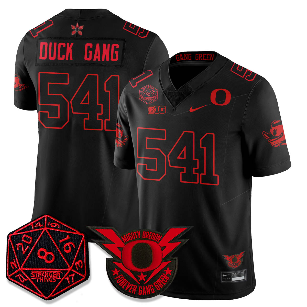 Oregon Ducks Stranger Things Vapor Limited Jersey